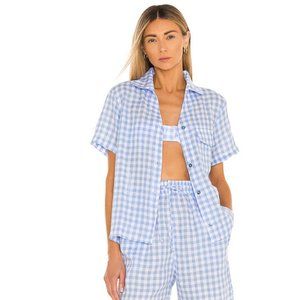 Frankies Bikinis Lou gingham lounge set Sz S